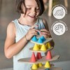 OPPI - Piks Small Kit - Jeu Éducatif en Bois et Silicone - Avec Livret dInstructions - 24 Pièces