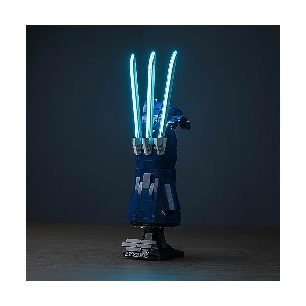 Jeu déclairage LED pour Lego Marvel Wolverines Adamantium Claws Pas de modèle Lego , Set déclairage décoratif pour Lego 7