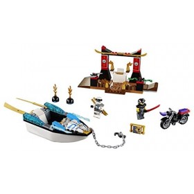 Lego Sa FR 10755 Juniors NINJAGO - Jeu de construction - La poursuite en bateau de Zane