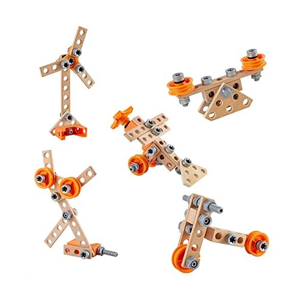 Hape - Kit de Démarrage pour Expériences Scientifiques et Constructions, 42 pièces - Jeux pour Enfants dès 4 Ans - Jouet en B