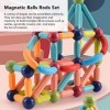 Blocs de Construction magnétiques, 51 Pcs Jeu de Boules magnétiques pour Enfants Jouets éducatifs STEM Jouets préscolaires po