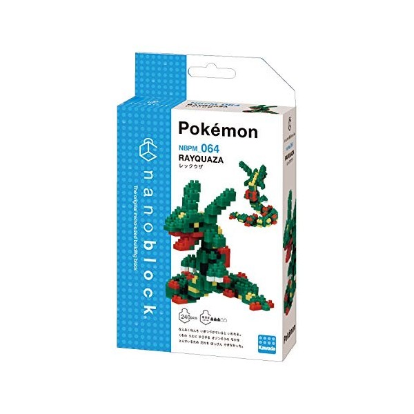 nanoblock - Rayquaza [Pokémon], kit de construction de la série Pokémon, 240 pièces