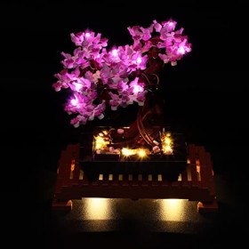 GEAMENT Jeu De Lumières Rose Compatible avec Lego Bonsai Tree - Kit Déclairage LED pour Creator 10281 Jeu Lego Non Inclus