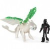 Dragons - 6058486 - Pack Dragon et Viking - Harold et Furie Eclair - Figurines Film Dragons 3 - Jeu jouet enfant