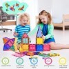 Lot de 42 Blocs de Construction magnétiques pour Enfants à partir de 3 Ans - Aimants puissants - Jouet Montessori - Cadeau éd