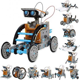 VEPOWER Robot Solaire,12 in 1 Robot Jouet Enfant STEM Jeux de Construiction,DIY Science Éducatif Kit de Construction Jouets p