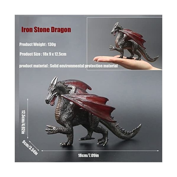 Warcraft Dragon en acier - Dragon - Doyomtoy Warcraft - Jouet pour enfants - Figurine daction - Cadeau danniversaire pour e