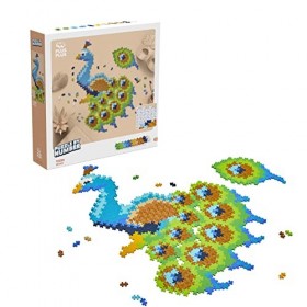 PLUS PLUS - Puzzle par numéro Paon de 800 pièces - Jeu de construction - PP3931