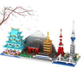 OneNext Japon Tokyo Skyline Collection célèbre Architecture modèle Bloc de Construction Ensemble 1350 pièces Micro Mini Bri