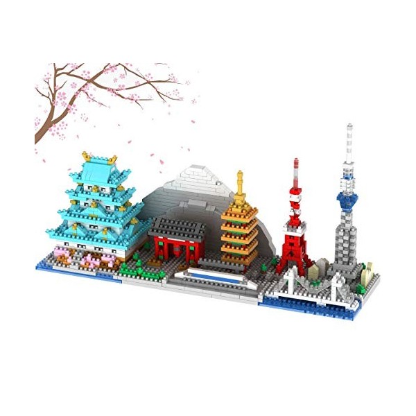 OneNext Japon Tokyo Skyline Collection célèbre Architecture modèle Bloc de Construction Ensemble 1350 pièces Micro Mini Bri