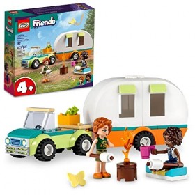 LEGO Friends Holiday Camping Trip 41726 Jouet caravane avec voiture, jouet de camping pour enfants, filles et garçons de 4 an
