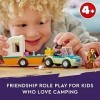 LEGO Friends Holiday Camping Trip 41726 Jouet caravane avec voiture, jouet de camping pour enfants, filles et garçons de 4 an