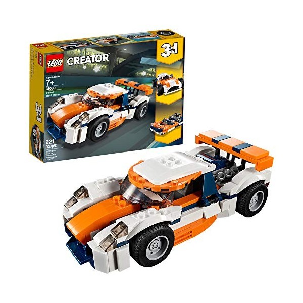 LEGO Creator 3in1 Sunset Track Racer 31089 Building Kit , New 2019 221 Piece 