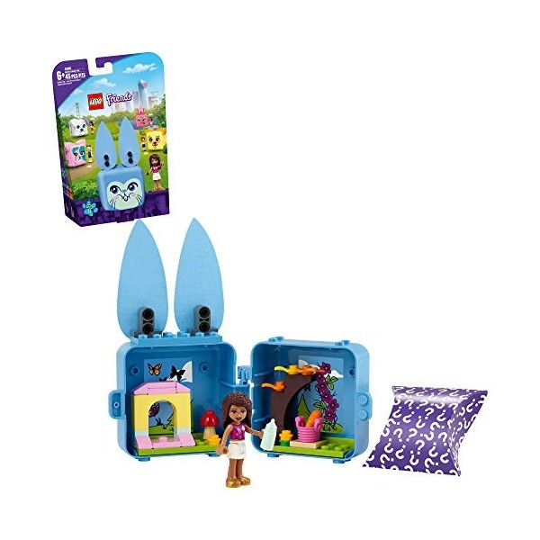 Lego Friends Andrea’s Bunny Cube 41666 Building Kit. Rabbit Toy for Kids with an Andrea Mini-Doll Toy. Bunny Toy Makes a Crea