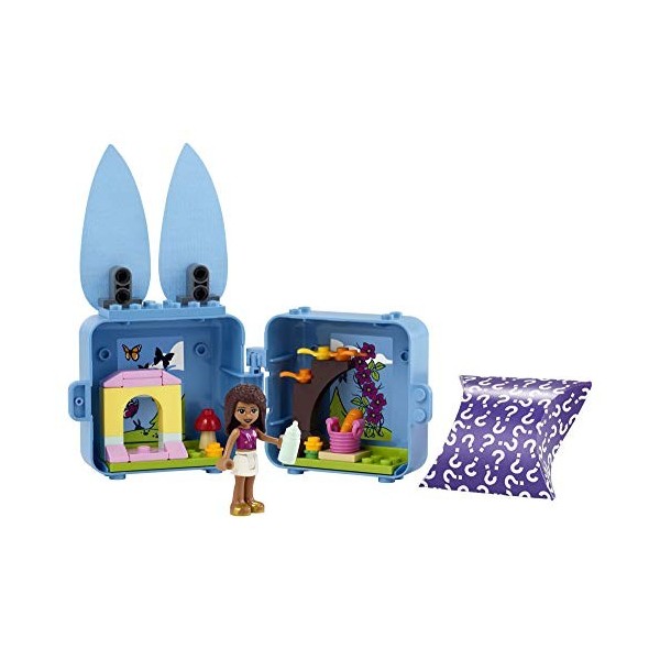 Lego Friends Andrea’s Bunny Cube 41666 Building Kit. Rabbit Toy for Kids with an Andrea Mini-Doll Toy. Bunny Toy Makes a Crea