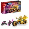 LEGO Ninjago 71768 Jays Golden Dragon Moto Jeu de construction Ninja pour garçons, filles et enfants à partir de 7 ans 137 