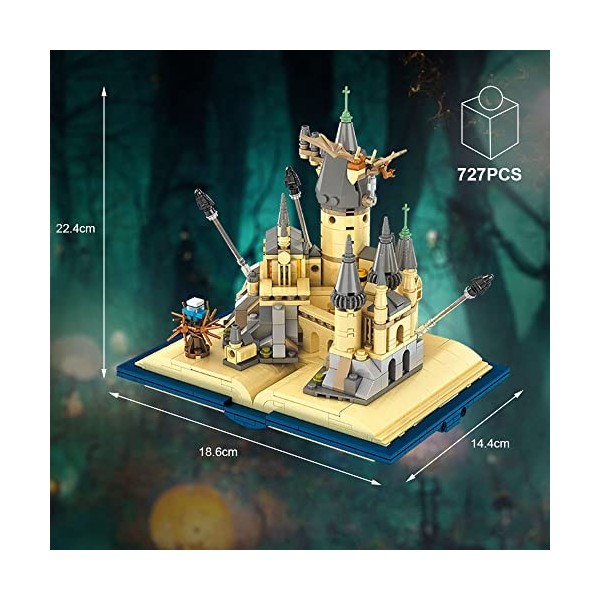 Vicloon Harry Potter Puzzle 3D,727pcs Château Harry Potter Harry Potter Poudlard Jouets de Construction Créatifs pour Les Enf