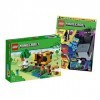 Lego Minecraft Set : Lego 21241 Minecraft La maison dabeilles, jouet de la ferme + magazine Lego Minecraft avec un superbe s