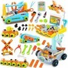 Outils de construction réalistes pour les enfants ensemble de jouets 102pcs feint Game Tool Workbench Toy set avec cadeau de 