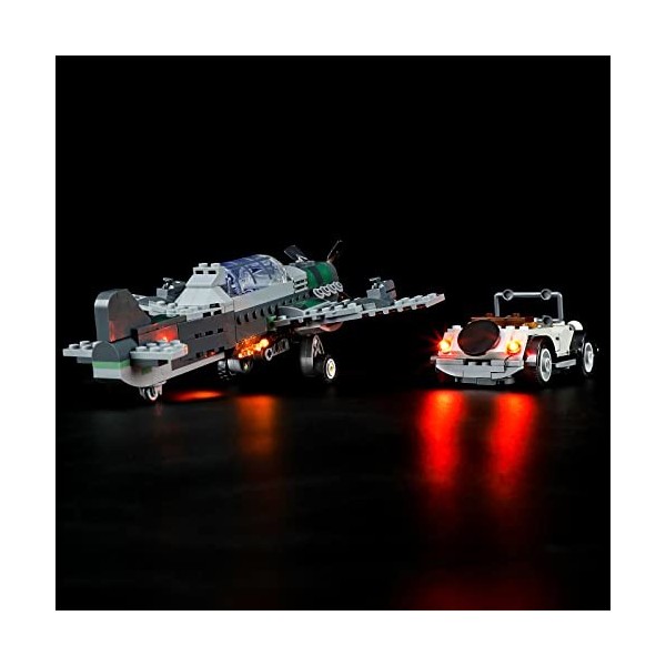 YEABRICKS LED Lumière pour Lego-77012 Disney La Poursuite en Avion de Combat Modèle de Blocs de Construction Ensemble Lego N