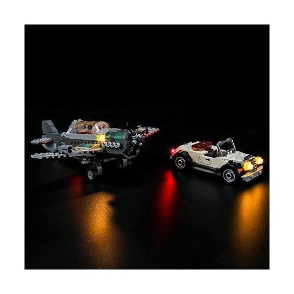 BRIKSMAX Kit d’éclairage à LED pour Lego Disney La Poursuite en Avion de Combat - Compatible with Lego 77012 Blocs de Constru
