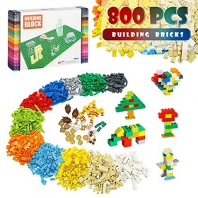 Etarnfly Lot de 848 briques de construction classiques - Avec accessoires de cuisine - Compatible avec toutes les grandes mar