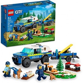 Lego City Set : entraînement mobile pour chiens de police, SUV 60369 + magazine Lego City n° 50/2023 avec grand supplément 