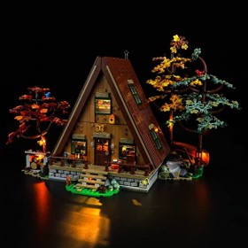 YEABRICKS LED Lumière pour Lego-21338 Ideas A-Frame Cabin Modèle de Blocs de Construction Ensemble Lego Non Inclus 