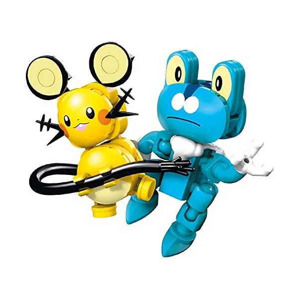 Mega Construx Pokemon, Combat Grenousse Contre dedenne, Jeu de Construction, 124 Pièces, pour Enfant Dès 6 Ans, Gfv78 [Exclus