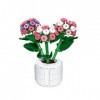 GEST Bouquet de Fleurs Jeu de Construction avec Vase Compatible avec Lego 10280, Hydrangea Plantes Botaniques Artificielles C