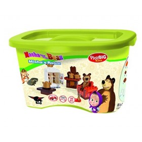 Big - 800057093 - Jeu de Construction - Bloxx Masha et Michka - Chambre de Michka LOurs