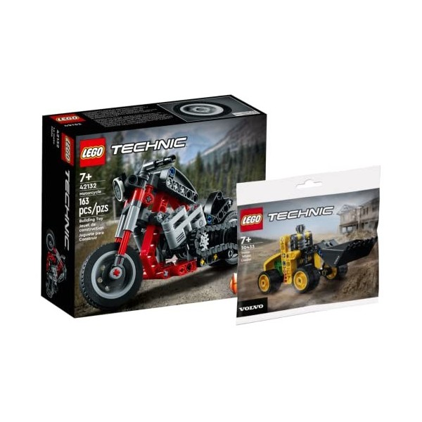 Collectix Lego Technic Set – Chopper Moto 42132 + sac en plastique