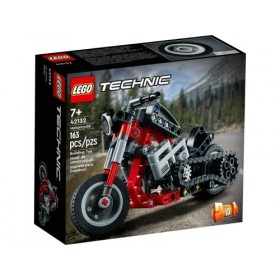 Collectix Lego Technic Set – Chopper Moto 42132 + sac en plastique Volvo Chargeur de roue 30433, à partir de 7 ans