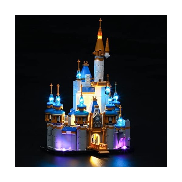 YEABRICKS LED Lumière pour Lego-40478 Disney Mini Castle Modèle de Blocs de Construction Ensemble Lego Non Inclus 