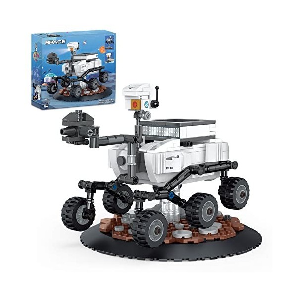 Kit de Construction Mars Rover City Spatial Ensemble de Construction Dexploration Jouets Spatiale Cadeau danniversaire pour