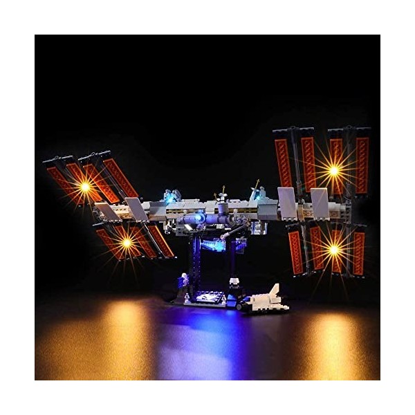GEAMENT Jeu De Lumières pour Station Spatiale Internationale International Space Station - Kit Déclairage LED Compatible a