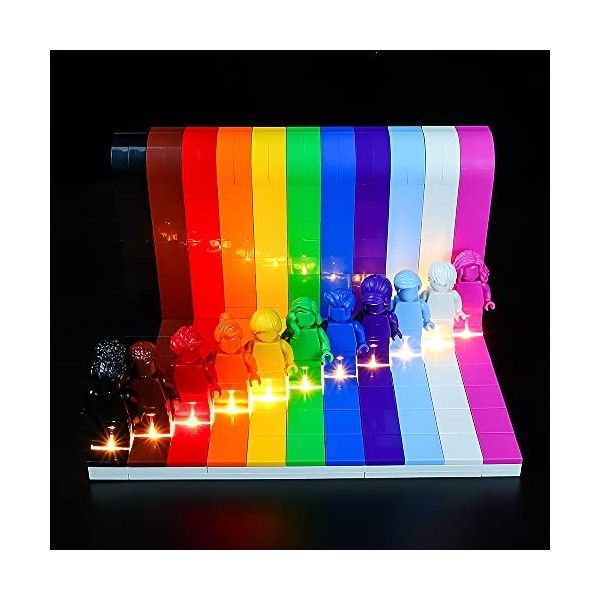 Kyglaring Kit déclairage LED uniquement – Kit déclairage pour Lego. Tout le monde est fantastique 40516 – Le modèle nest p