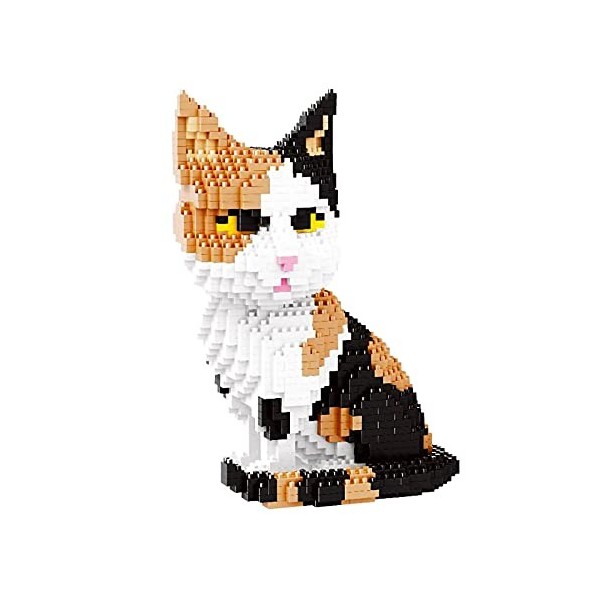 Larcele KLJM-05 Lot de 1834 blocs de construction pour chat à partir de 12 ans (chat Maine Coon