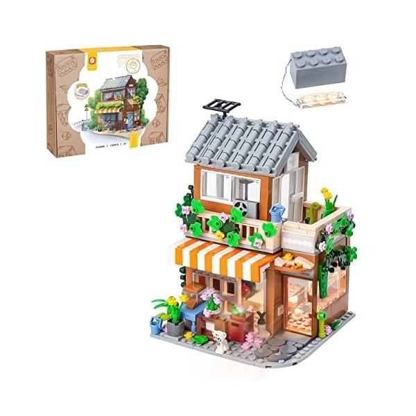 Seyaom Kit dappartement Friends House compatible avec Lego, Friend Villa Architecture Houses Building Blocks Model Clamping 