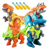 STAY GENT Démontage Jouet Dinosaure pour Enfants avec Perceuse Électrique, 4 Packs DIY Éducatif STEM Jouet, Construction Anni