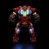 GEAMENT Jeu De Lumières Compatible avec Lego Hulkbuster - Kit Déclairage LED pour 76210 Jeu Lego Non Inclus 