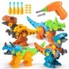 Toyzey Jeux Enfant 3-9 Ans Cadeau Garcon Perceuse Jouet Dinosaure Telecommandé