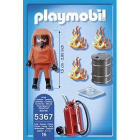 Playmobil - 5367 - Jeu De Construction - Pompier + Combinaison De Feu