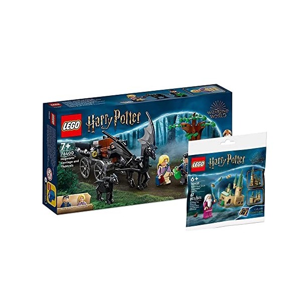 Lego Harry Potter Kit Carrosse de Poudlard avec Thestrales 76400 + Château de Poudlard 30435 Jouet pour enfants à partir 