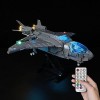Kyglaring Kit déclairage LED sans modèle - Compatible avec Lego-76248 Marvel The Avengers Quinjet Building Blocks Model Se