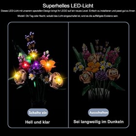 Ensemble déclairage LED pour Lego 10280 Icons Bouquet Pas de modèle Lego , Ensemble déclairage LED pour Lego Flower Bouque