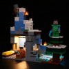 Kit déclairage LED pour Lego Minecraft The Frozen Peaks 21243, ensemble déclairage LED pour Minecraft Lego 21243 The Frozen