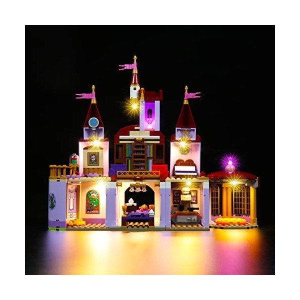 Kit déclairage LED pour Lego 43196 Disney Belle and The Beasts Castle Collectible Set Pas de modèle Lego Brickbling DIY Ki