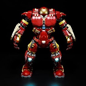 YEABRICKS LED Lumière pour Lego-76210 Marvel Hulkbuster​ Modèle de Blocs de Construction Ensemble Lego Non Inclus 
