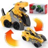 Voiture Transformer Dinosaur, Dinosaure Jouet Enfant 3-7 Ans Cadeau Garcon Jouet Transformers Cadeaux Exquis